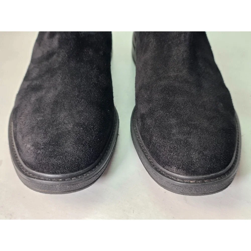 Clarks Clarkdale Men's Boots Size 10 Black Suede Chelsea Ankle Pull On Shoes‎